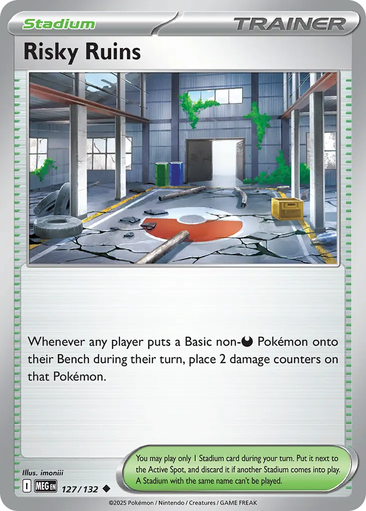 Risky Ruins — Mega Evolution 127 Pokémon card
