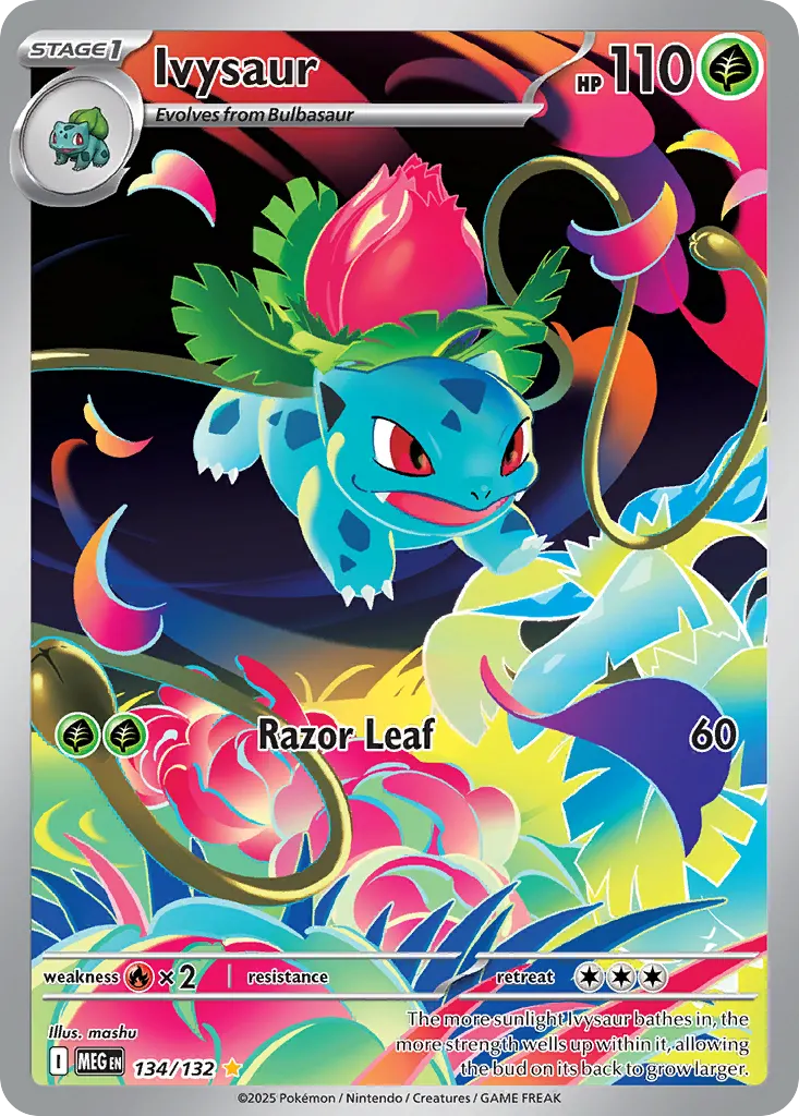 Ivysaur — Mega Evolution 134 Pokémon card