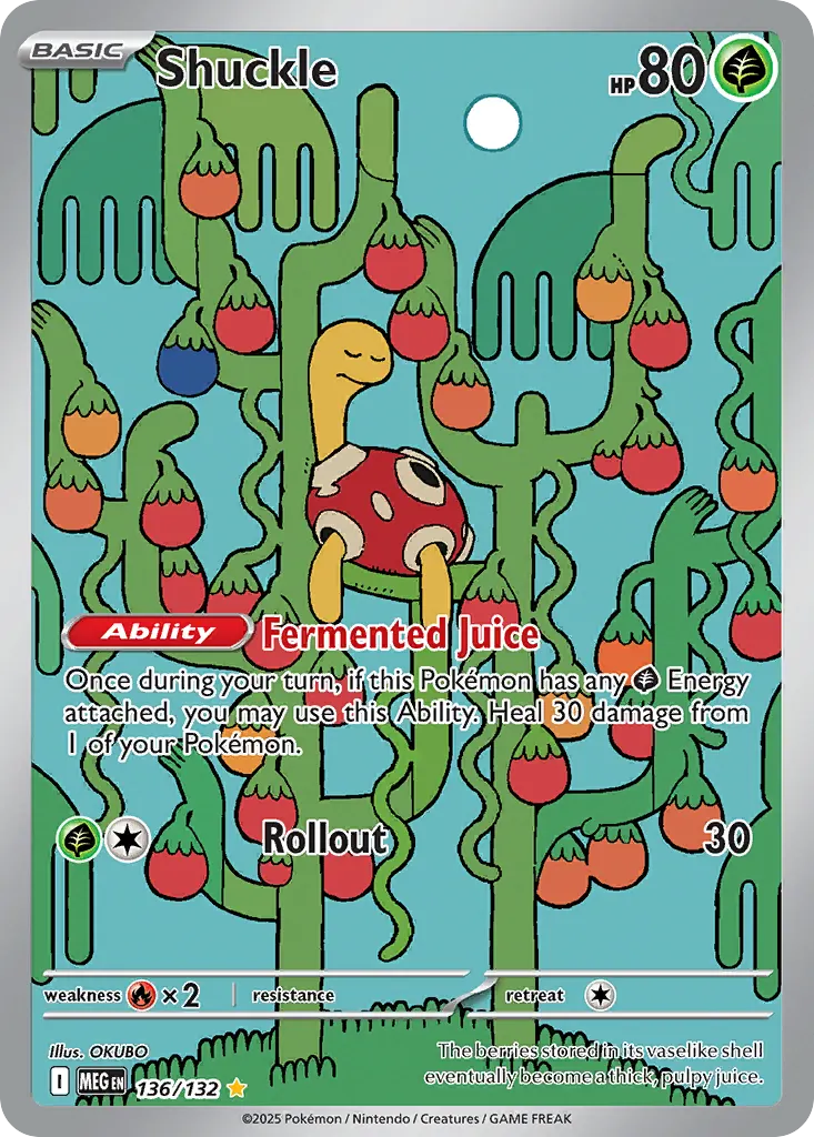 Shuckle — Mega Evolution 136 Pokémon card