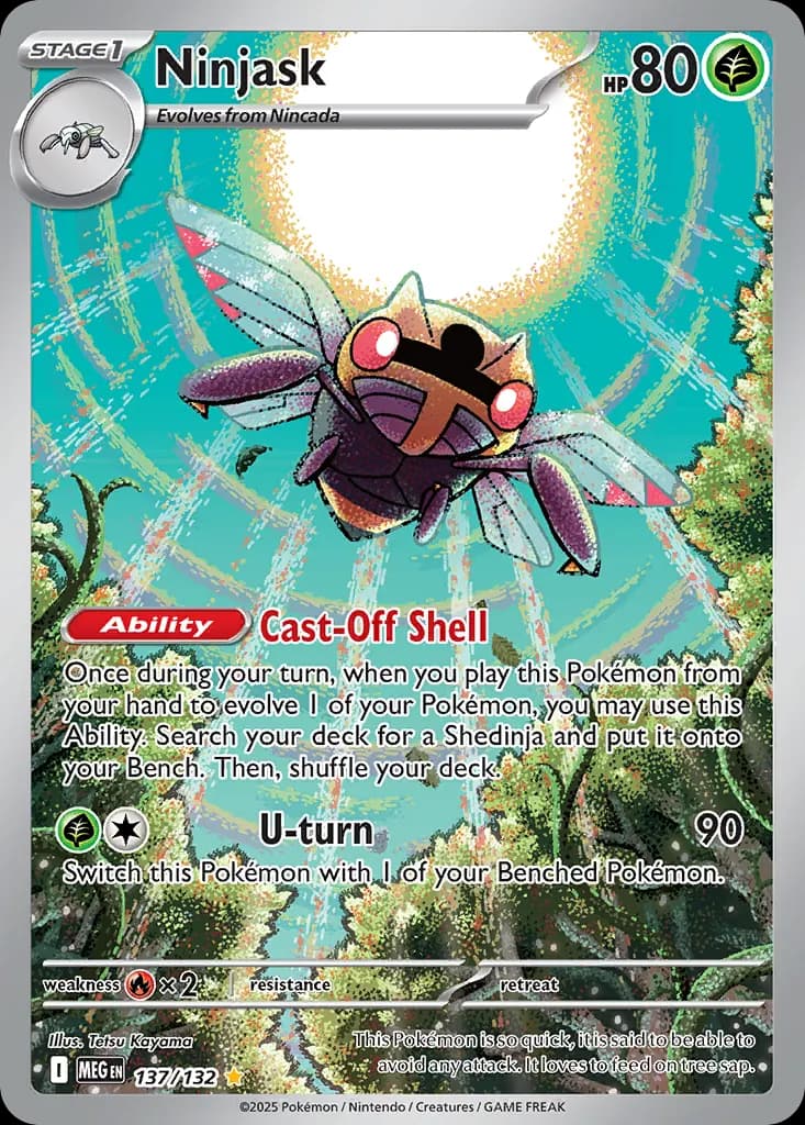 Ninjask — Mega Evolution 137 Pokémon card