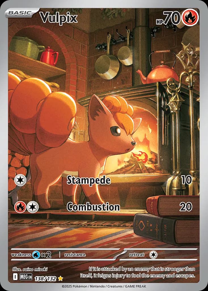 Vulpix — Mega Evolution 138 Pokémon card