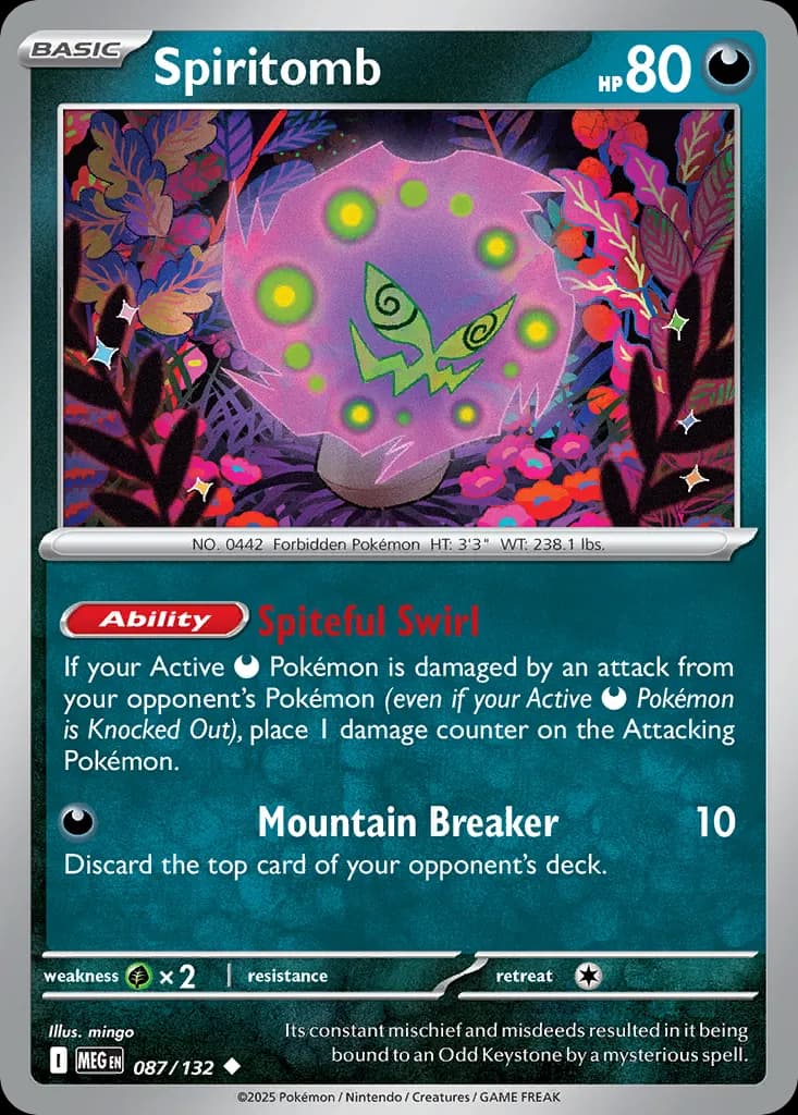 Spiritomb — Mega Evolution 87 Pokémon card