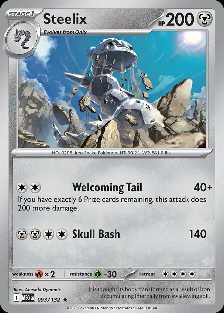 Steelix — Mega Evolution 93 Pokémon card