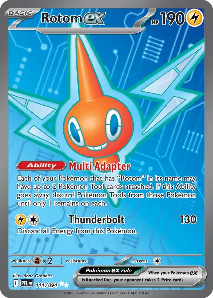 Rotom ex — Phantasmal Flames 111 Pokémon card