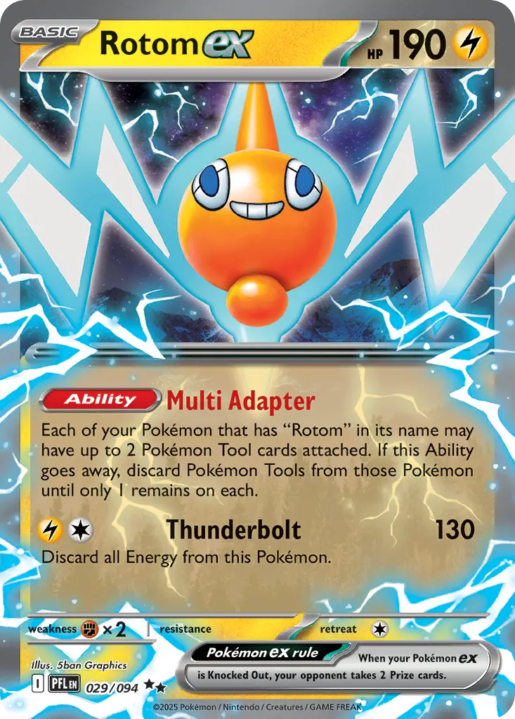Rotom ex — Phantasmal Flames 29 Pokémon card