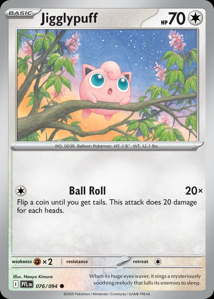 Jigglypuff — Phantasmal Flames 76 Pokémon card