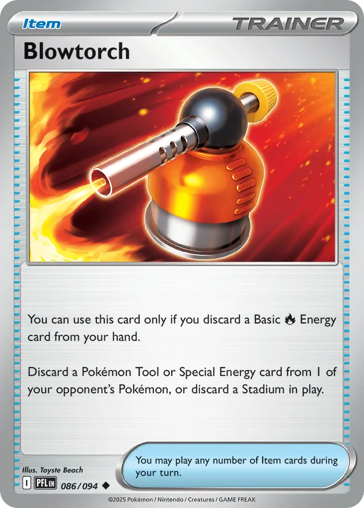 Blowtorch — Phantasmal Flames 86 Pokémon card
