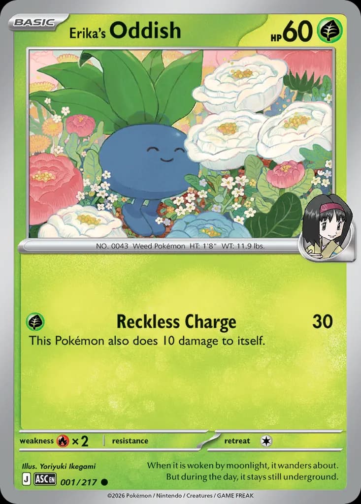 Erika's Oddish — Ascended Heroes 1 Pokémon card