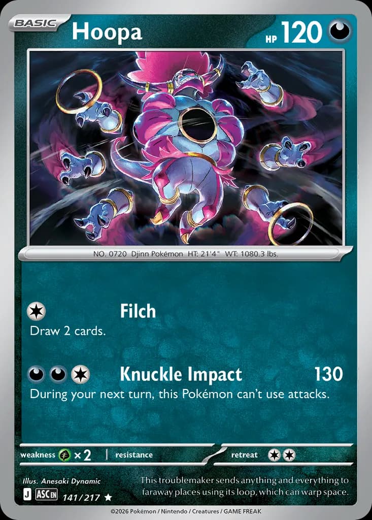 Hoopa — Ascended Heroes 141 Pokémon card