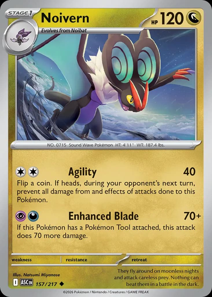 Noivern — Ascended Heroes 157 Pokémon card