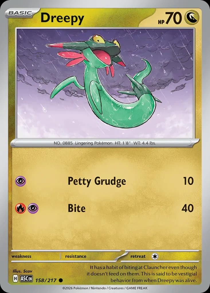 Dreepy — Ascended Heroes 158 Pokémon card