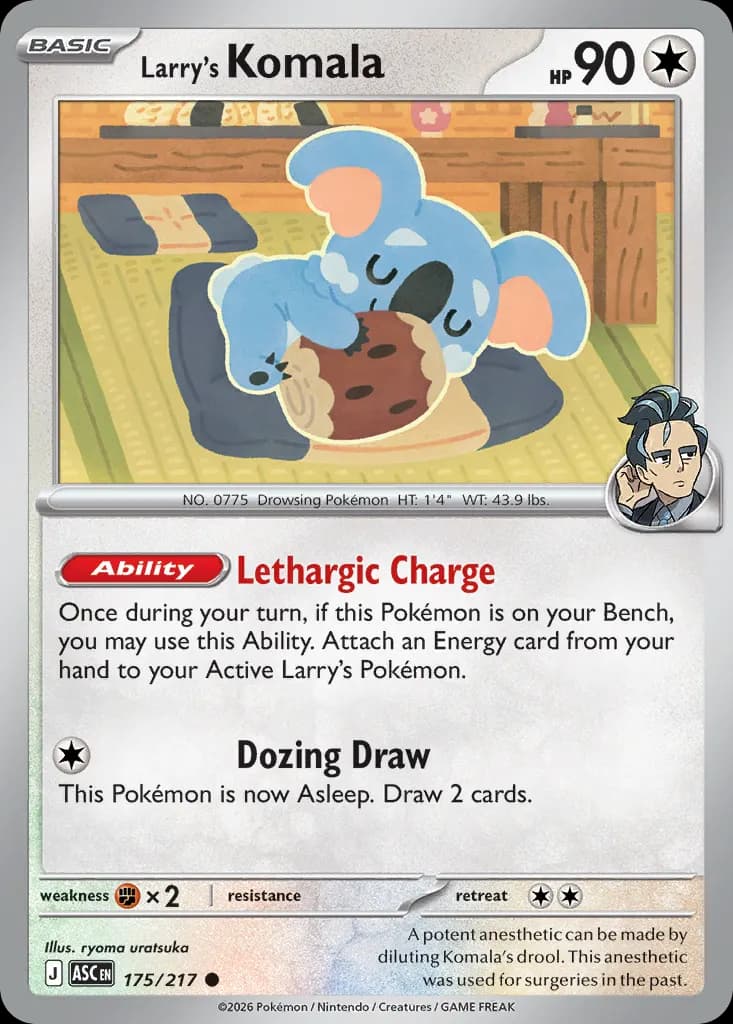 Larry's Komala — Ascended Heroes 175 Pokémon card