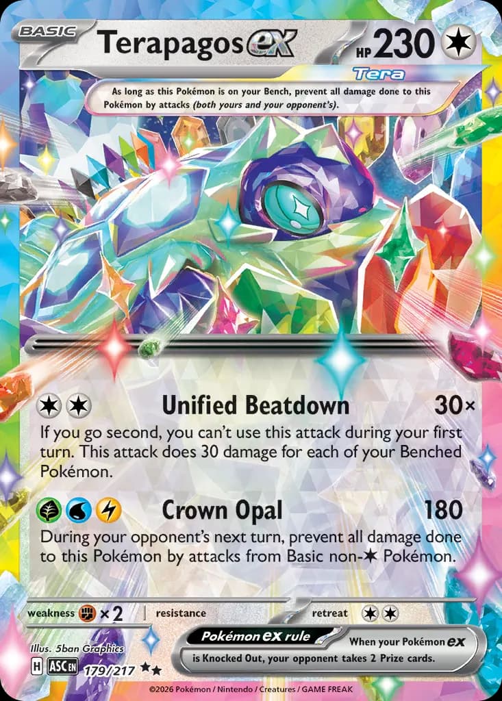 Terapagos ex — Ascended Heroes 179 Pokémon card