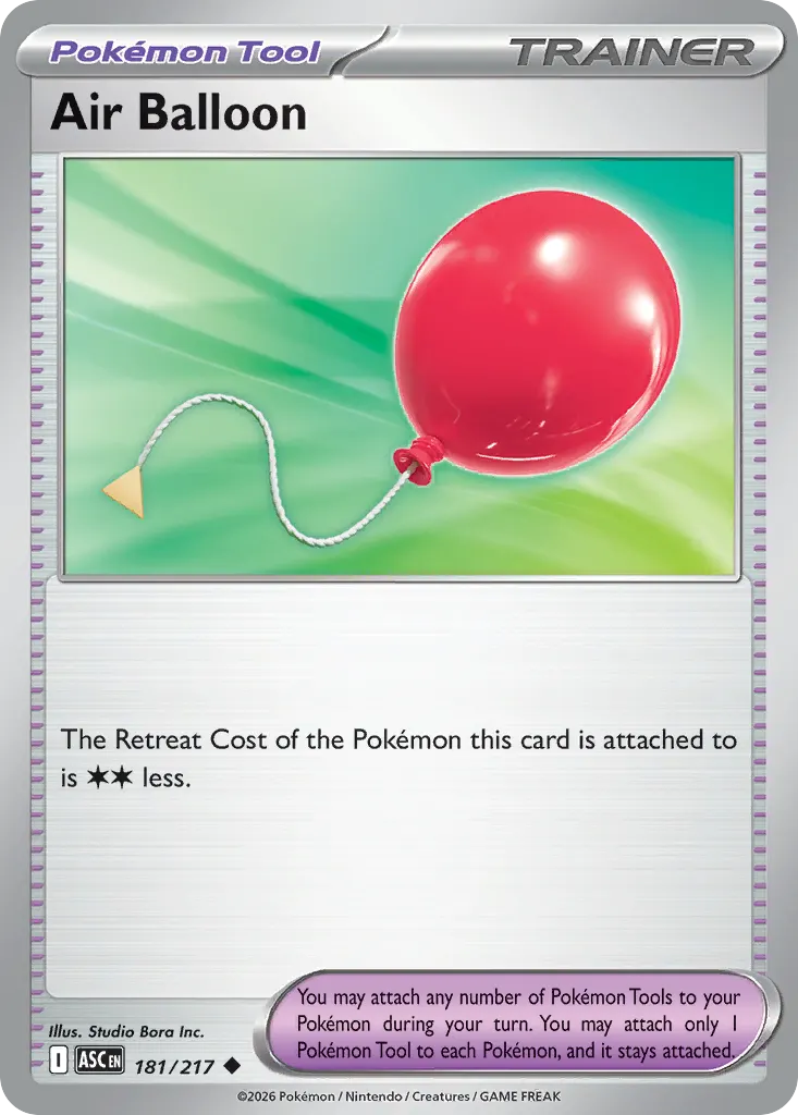 Air Balloon — Ascended Heroes 181 Pokémon card