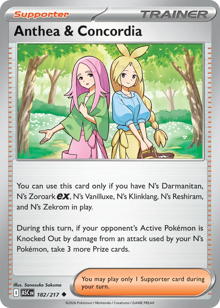 Anthea & Concordia — Ascended Heroes 182 Pokémon card
