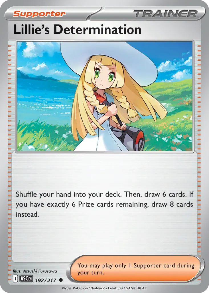 Lillie's Determination — Ascended Heroes 192 Pokémon card