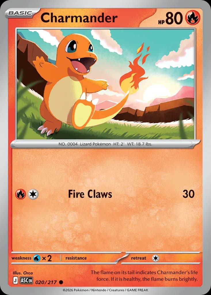 Charmander — Ascended Heroes 20 Pokémon card