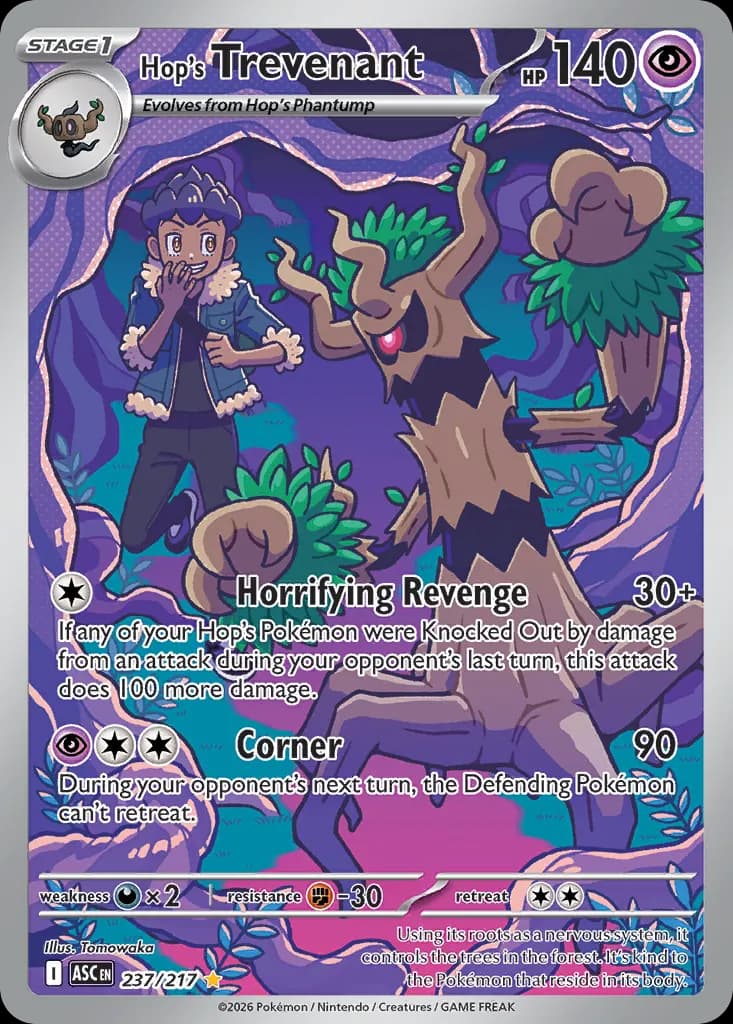 Hop's Trevenant — Ascended Heroes 237 Pokémon card