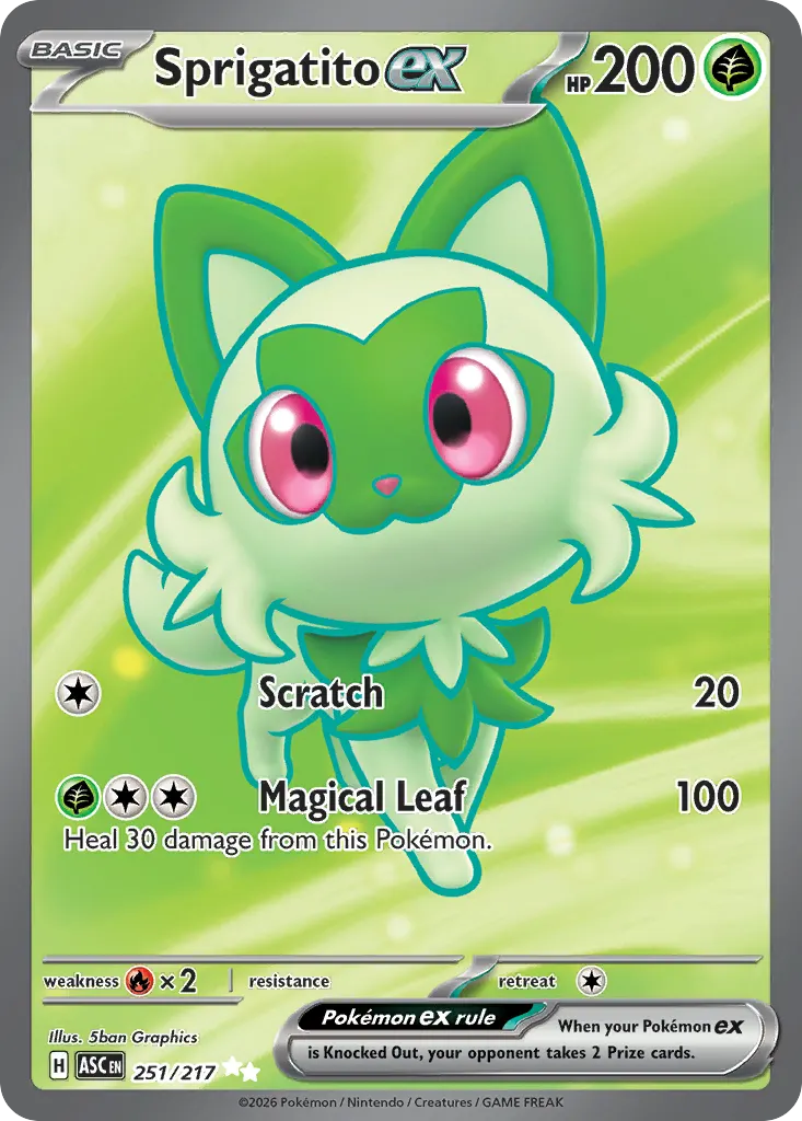 Sprigatito ex — Ascended Heroes 251 Pokémon card