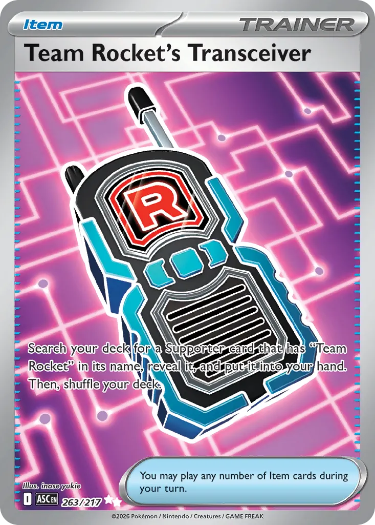 Team Rocket's Transceiver — Ascended Heroes 263 Pokémon card
