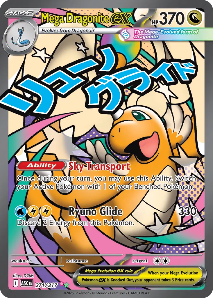Mega Dragonite ex — Ascended Heroes 271 Pokémon card