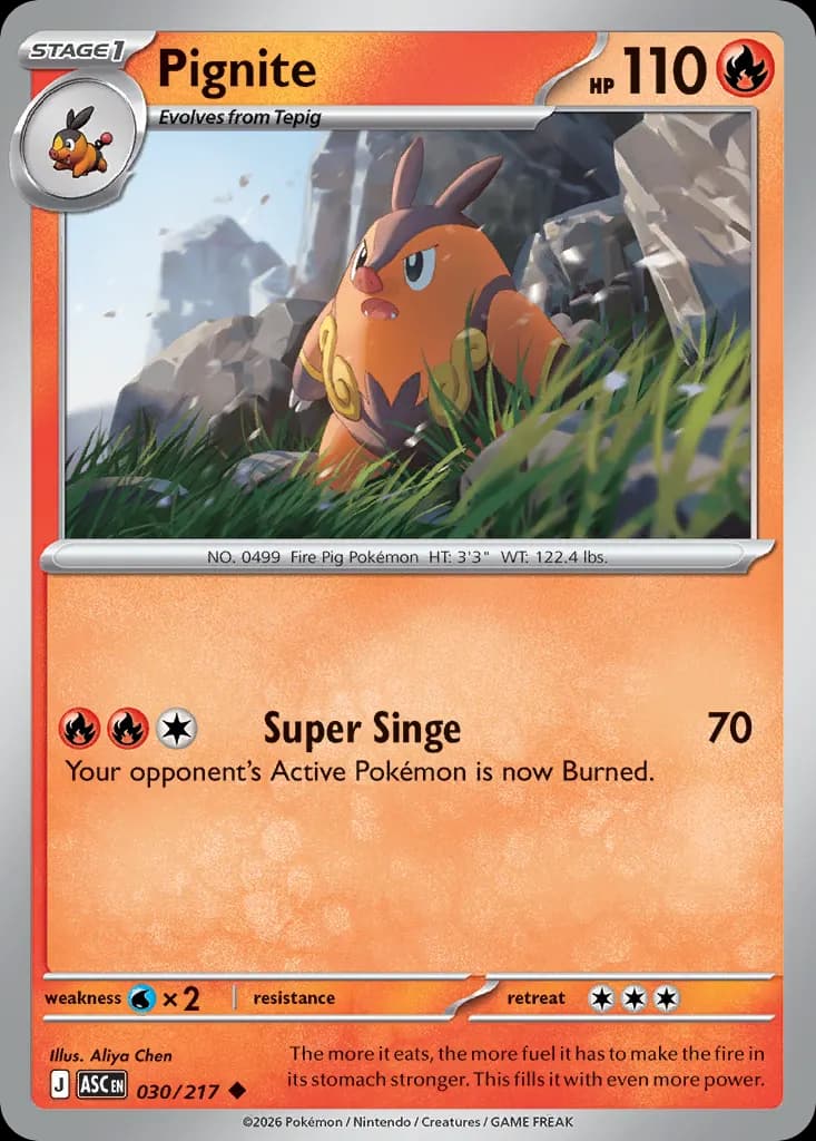 Pignite — Ascended Heroes 30 Pokémon card