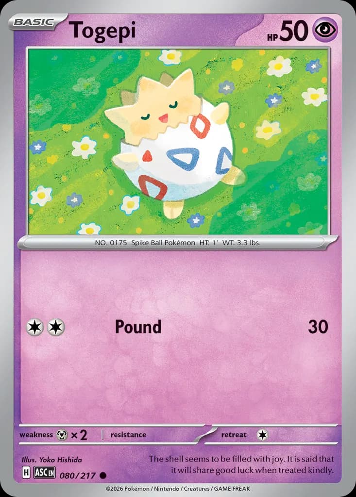 Togepi — Ascended Heroes 80 Pokémon card
