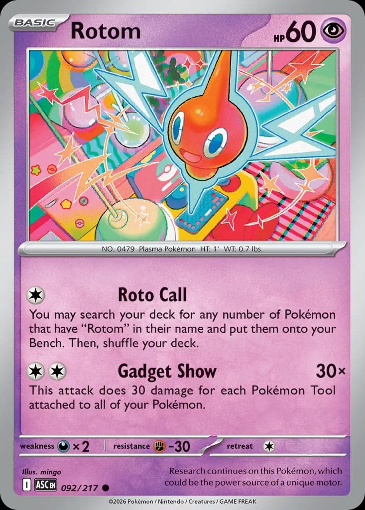 Rotom — Ascended Heroes 92 Pokémon card