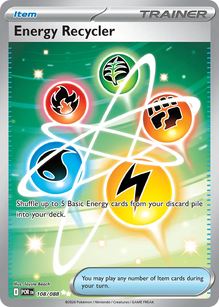 Energy Recycler — Perfect Order 108 Pokémon card