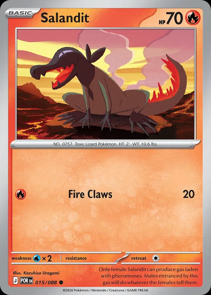 Salandit — Perfect Order 15 Pokémon card