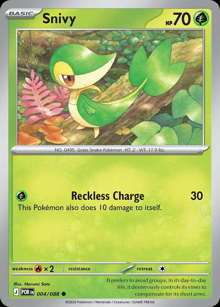 Snivy — Perfect Order 4 Pokémon card
