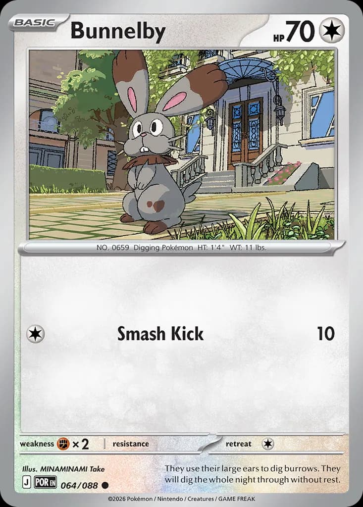 Bunnelby — Perfect Order 64 Pokémon card