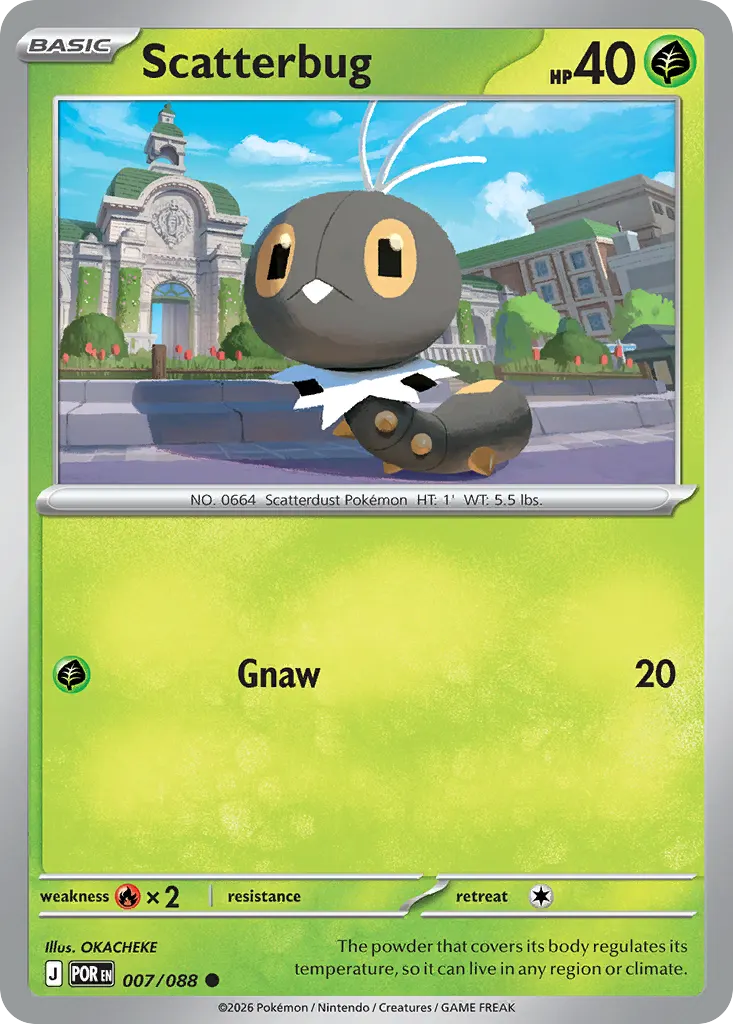 Scatterbug — Perfect Order 7 Pokémon card
