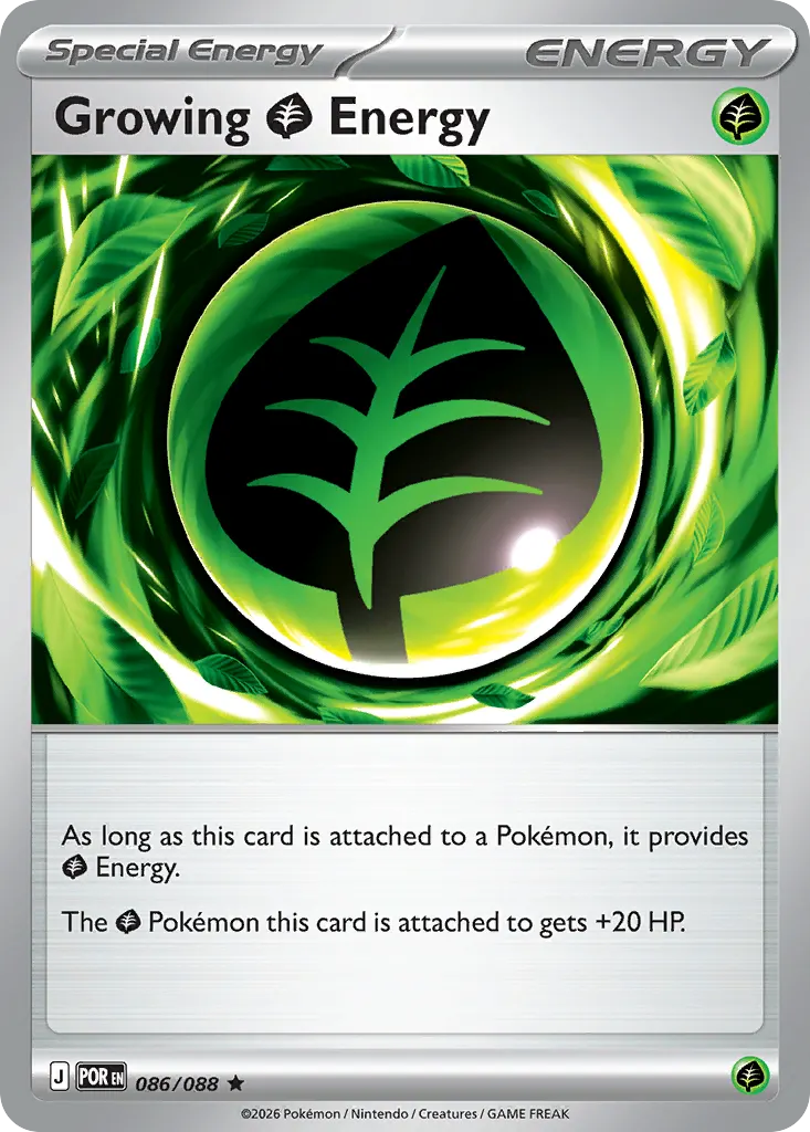 Growing Grass Energy — Perfect Order 86 Pokémon card