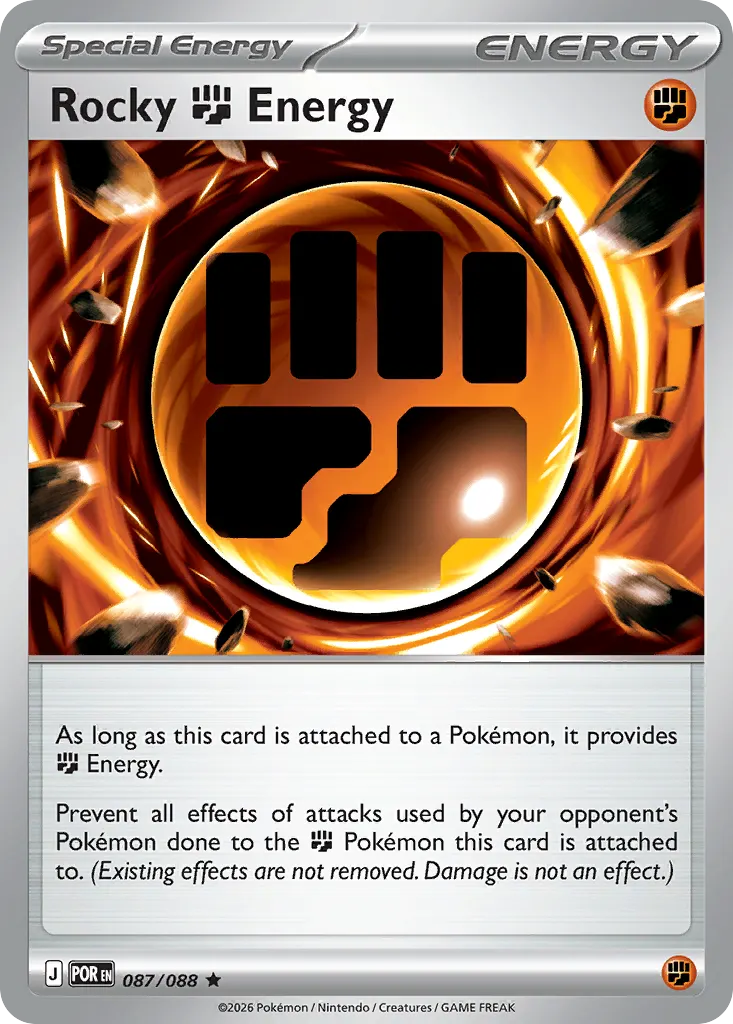 Rocky Fighting Energy — Perfect Order 87 Pokémon card