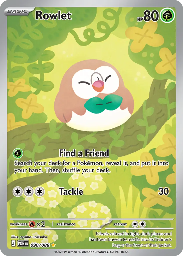 Rowlet — Perfect Order 90 Pokémon card