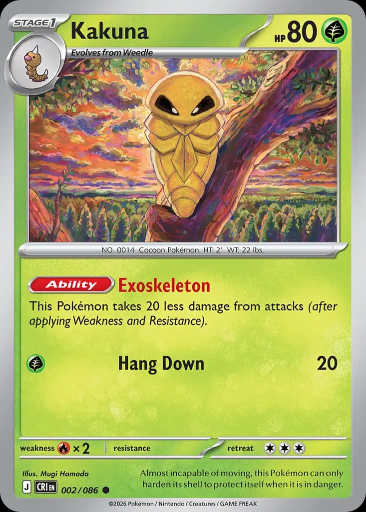 Kakuna — Chaos Rising 2 Pokémon card