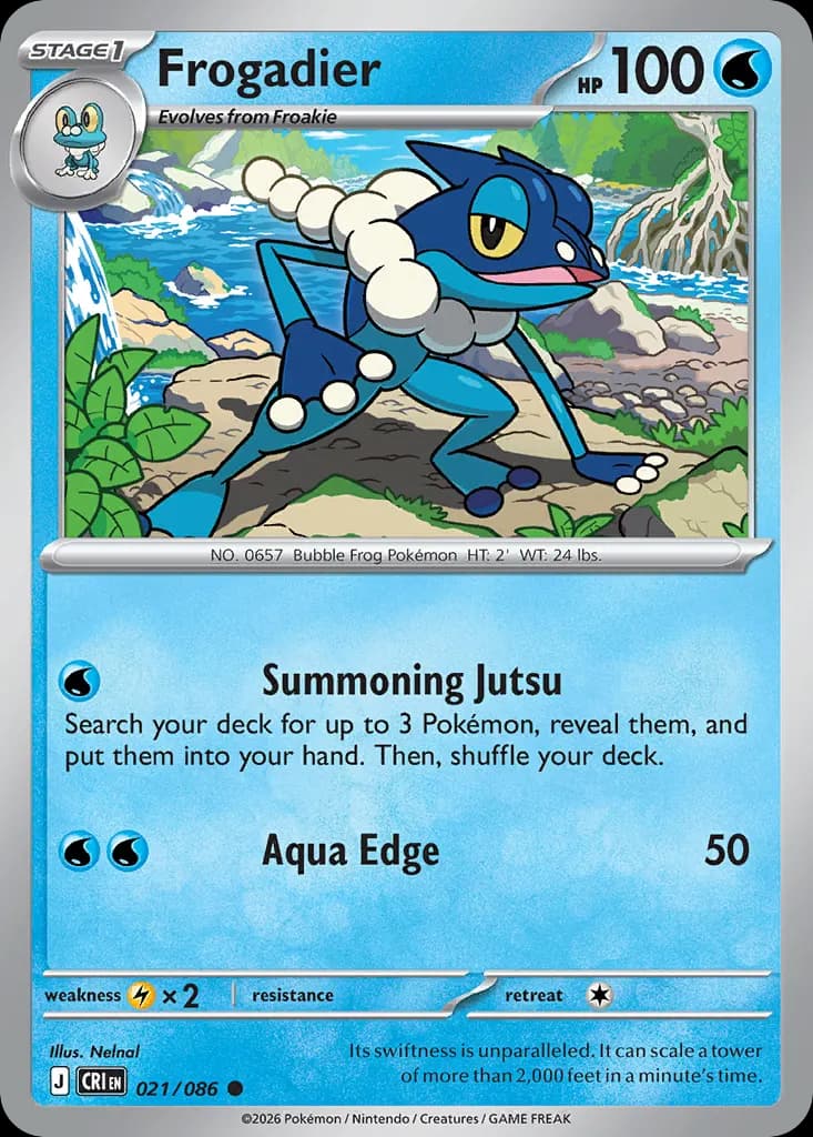Frogadier — Chaos Rising 21 Pokémon card