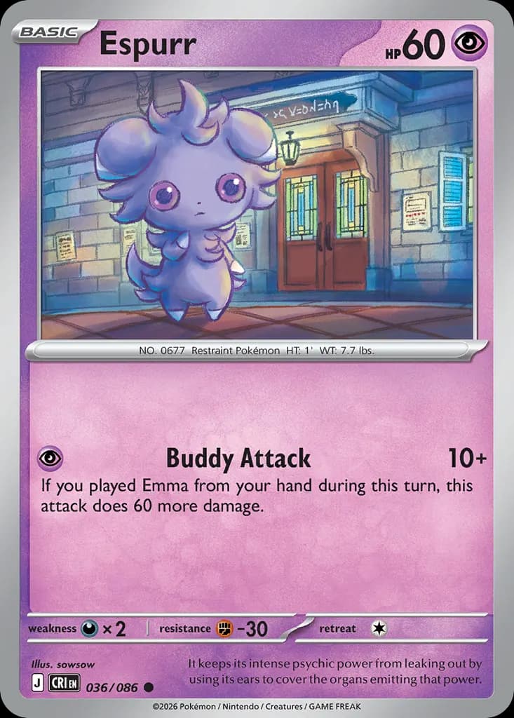 Espurr — Chaos Rising 36 Pokémon card