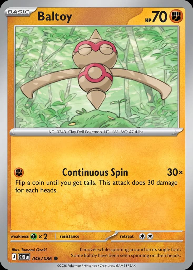 Baltoy — Chaos Rising 46 Pokémon card