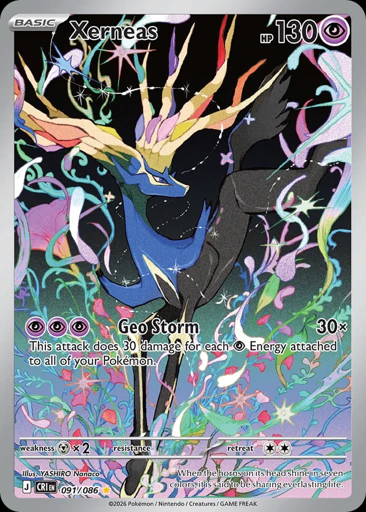 Xerneas — Chaos Rising 91 Pokémon card