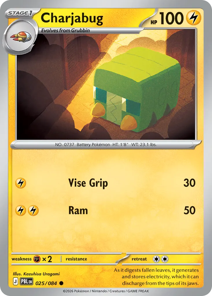 Charjabug — Pitch Black 25 Pokémon card