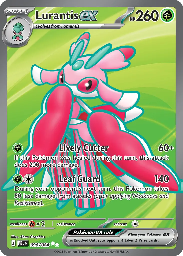 Lurantis ex — Pitch Black 96 Pokémon card