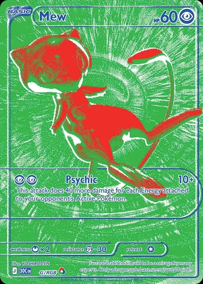 Mew — 30th Celebration G Pokémon card