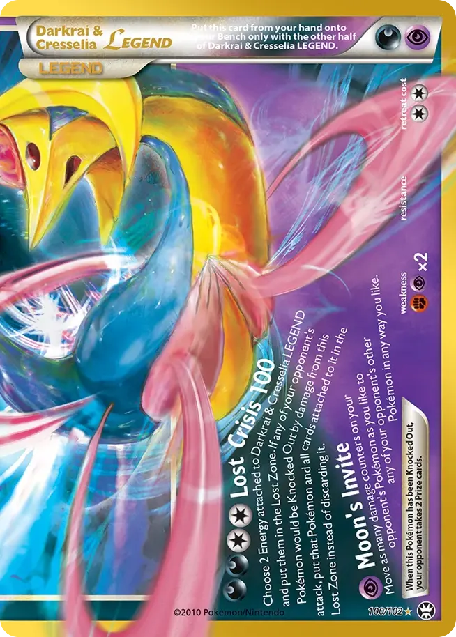 Darkrai & Cresselia LEGEND — 30th Celebration: Classic Collection 100 Pokémon card