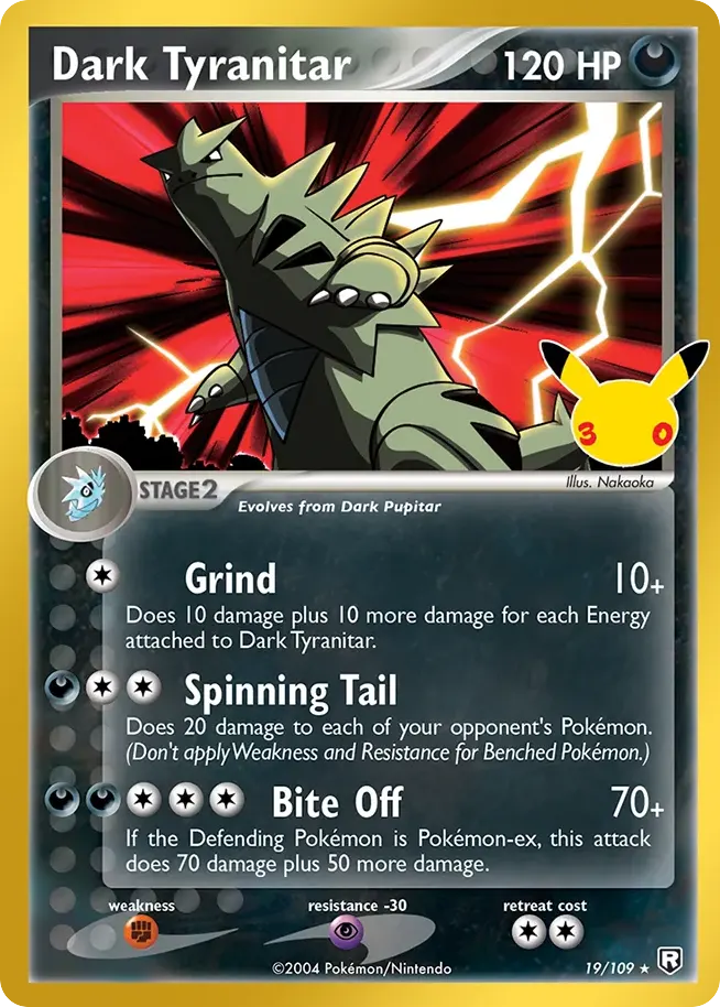 Dark Tyranitar — 30th Celebration: Classic Collection 19 Pokémon card