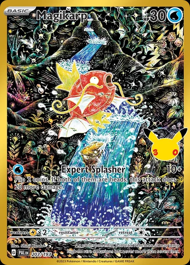 Magikarp — 30th Celebration: Classic Collection 203 Pokémon card