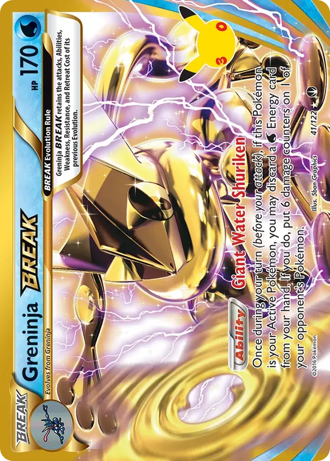 Greninja BREAK — 30th Celebration: Classic Collection 41 Pokémon card