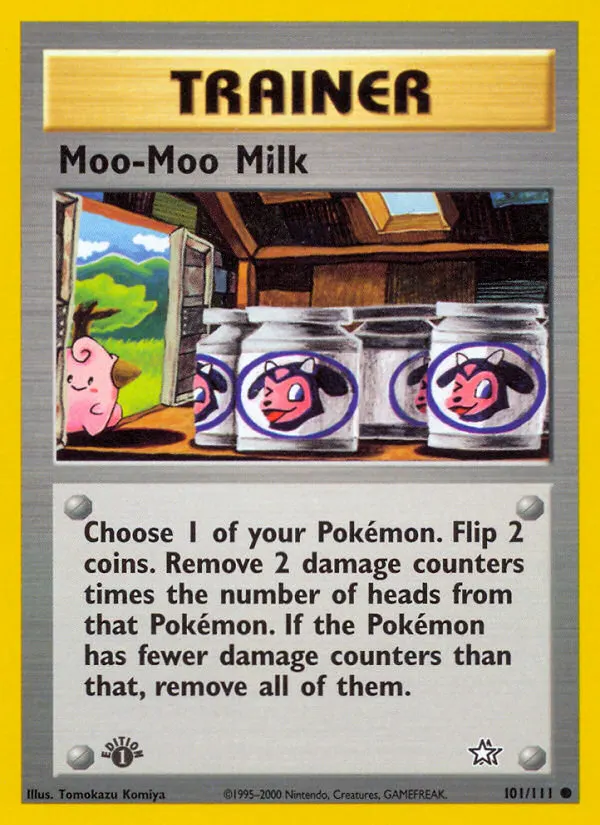Moo-Moo Milk — Neo Genesis 101 Pokémon card