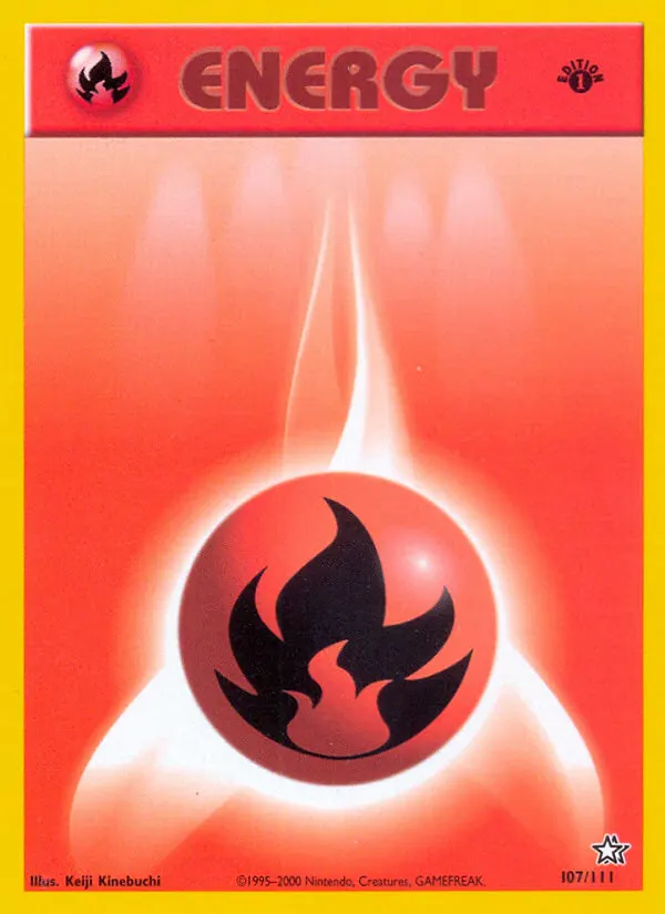Fire Energy — Neo Genesis 107 Pokémon card